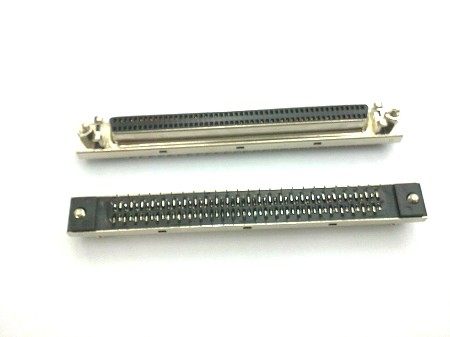 SCSI100连接器 DB型母头 孔式 母座 180度直脚焊板式  HPDB插头