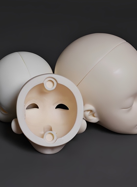 bjd素头练妆娃头3分4分6分无妆新手改妆S钩树脂略有瑕疵头壳