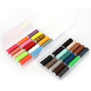 艺高蜡线 涤纶缝纫手绳编织 手缝线手工皮革圆蜡线0.45盒装蜡线