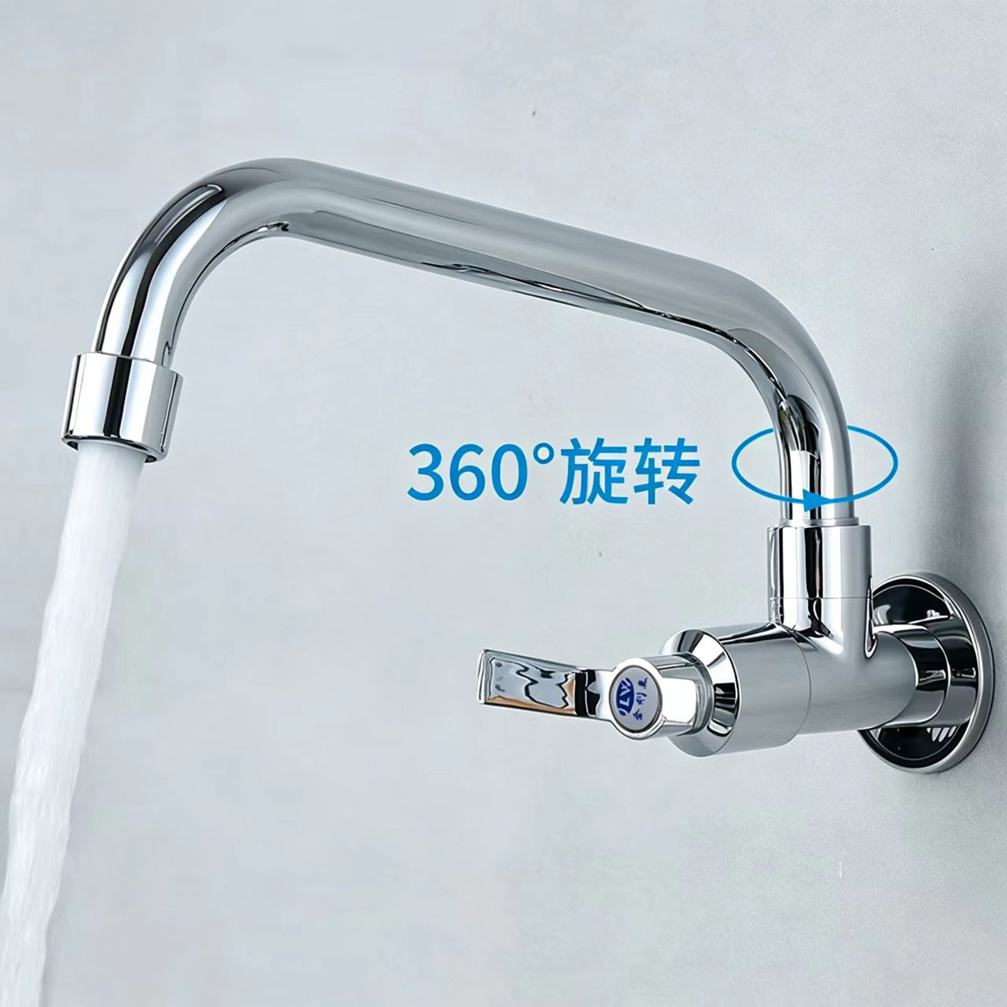 加厚黄铜水龙头可旋转厨房洗碗池