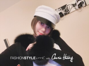 hadid贝拉同款 bella 黑色狐狸毛拼接羊绒开 回馈 CherieHuang特价