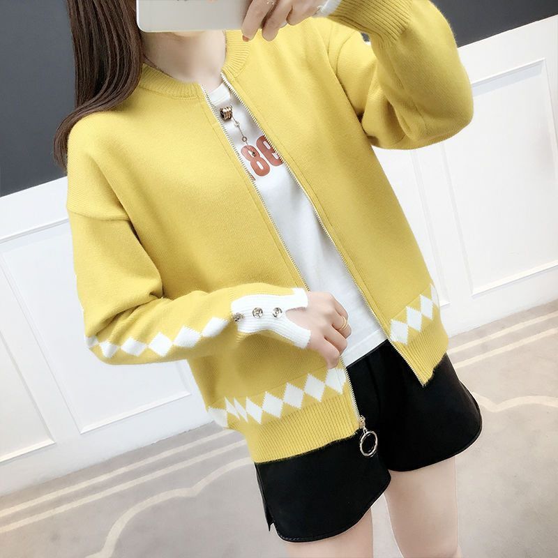 网红女士开衫毛衣女秋装2025新款韩版初秋上衣短款针织外套女春秋