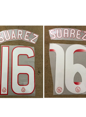 阿贾克斯印字16号苏亚雷斯印号#16 SUAREZ Nameset
