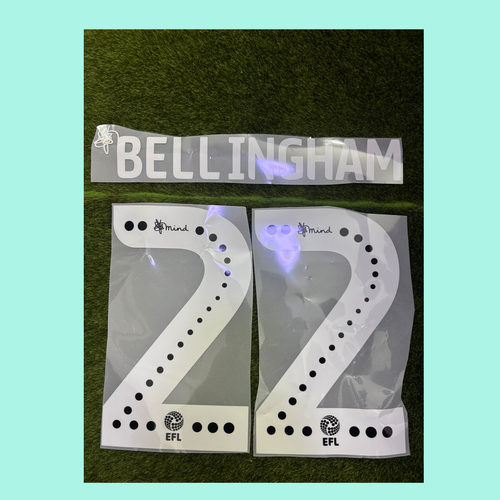 英冠22号贝林厄姆印号印字#22 BELLINGHAM Nameset热转印印字