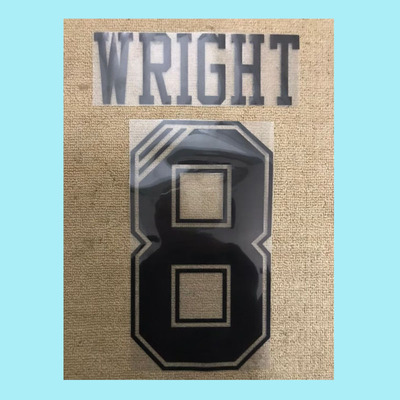 1993-1995阿森纳印字植绒8号赖特印号#8 WRIGHT Nameset