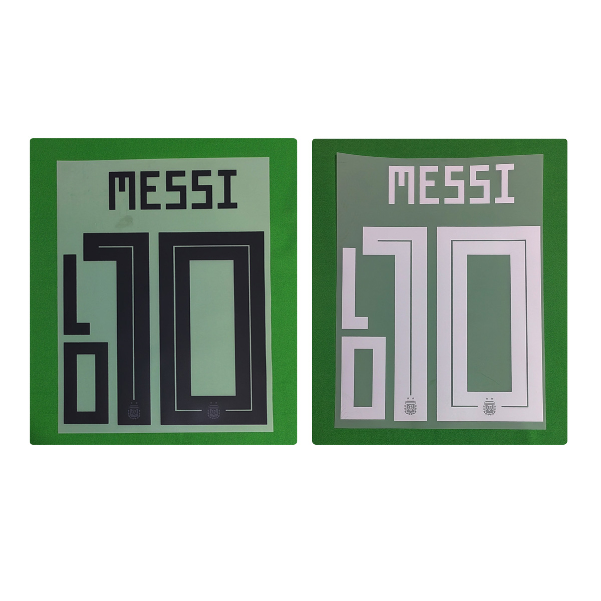 2018阿根廷印号10号梅西印字主客场热转印足球烫画Messi Nameset