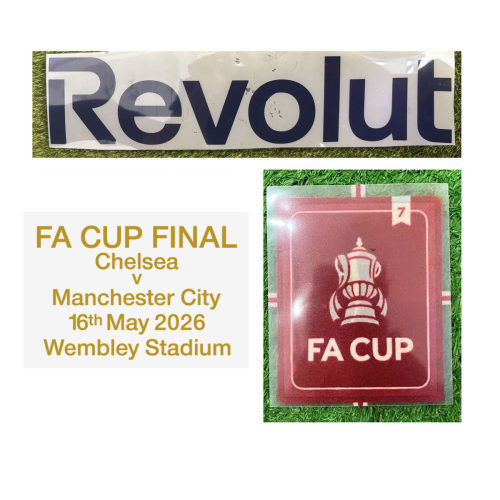2026足总杯决赛对赛FA CUP FINAL Revolut蓝月亮热转印印字印号