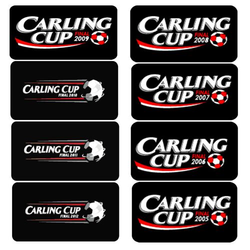 英格兰联赛杯臂章Carling Cup Patch 2009 2010 2011 2012 热转印