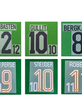 10号斯奈德印字荷兰11号罗本博格坎普范·巴斯印号Retro Nameset