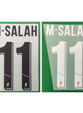 18-21利物浦主客场欧冠11号萨拉赫#11M·SALAH Nameset印印号印字