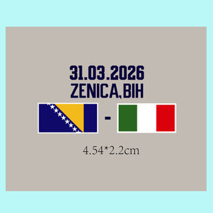 2026意大利对阵波黑对赛预选赛Italy Match Details热转印烫画