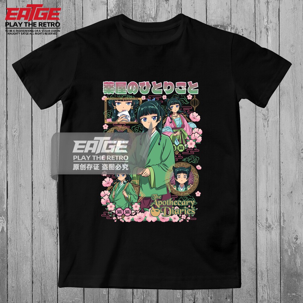 药屋少女的呢喃T恤药师少女的独语猫猫多格拼贴日系动漫同人二创
