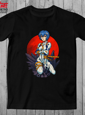 EVA零号机驾驶员绫波零T恤初号机适格者三无少女原创动漫纯棉体恤
