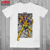 天蝎座黄金圣斗士T恤蝎子座米罗Milo怀旧原创设计纯棉潮牌体恤