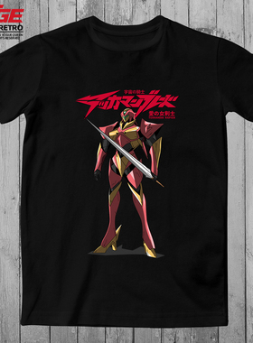宇宙骑士T恤铁加曼莱比亚Tekkaman Rapier复古潮流动漫原创体恤