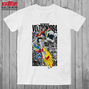 百兽王高莱恩Golion体恤神金刚Voltron复古美式动漫潮牌纯棉T恤