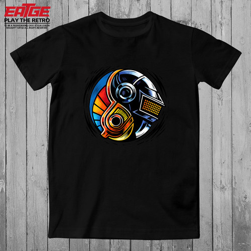DaftPunk蠢朋克阴阳摇滚T恤