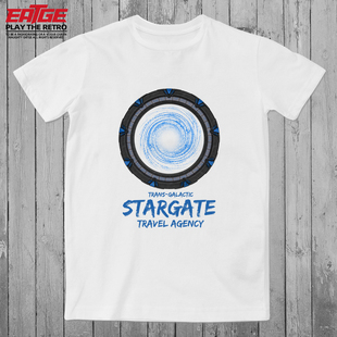 星际之门T恤科幻美剧Stargate潮流复古原创潮牌纯棉宽松大码体恤