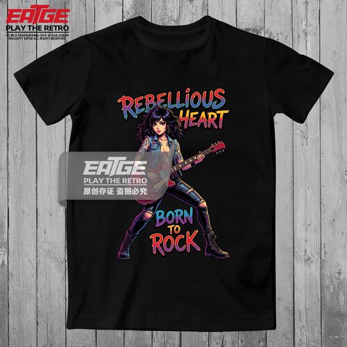叛逆人生摇滚天后娜娜T恤Grunge风Y2K机车辣妹大崎EATGE原创体恤