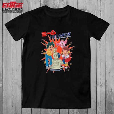 咪姆怀旧动漫纯棉大码T恤