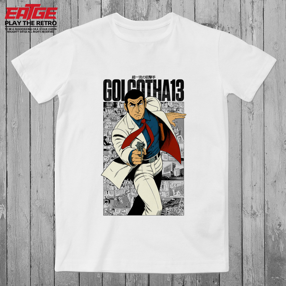 骷髅Golgo13纯棉大码体恤