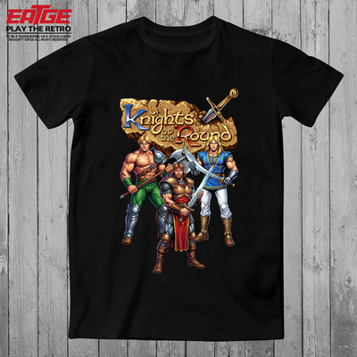 圆桌骑士怀旧街机游戏T恤