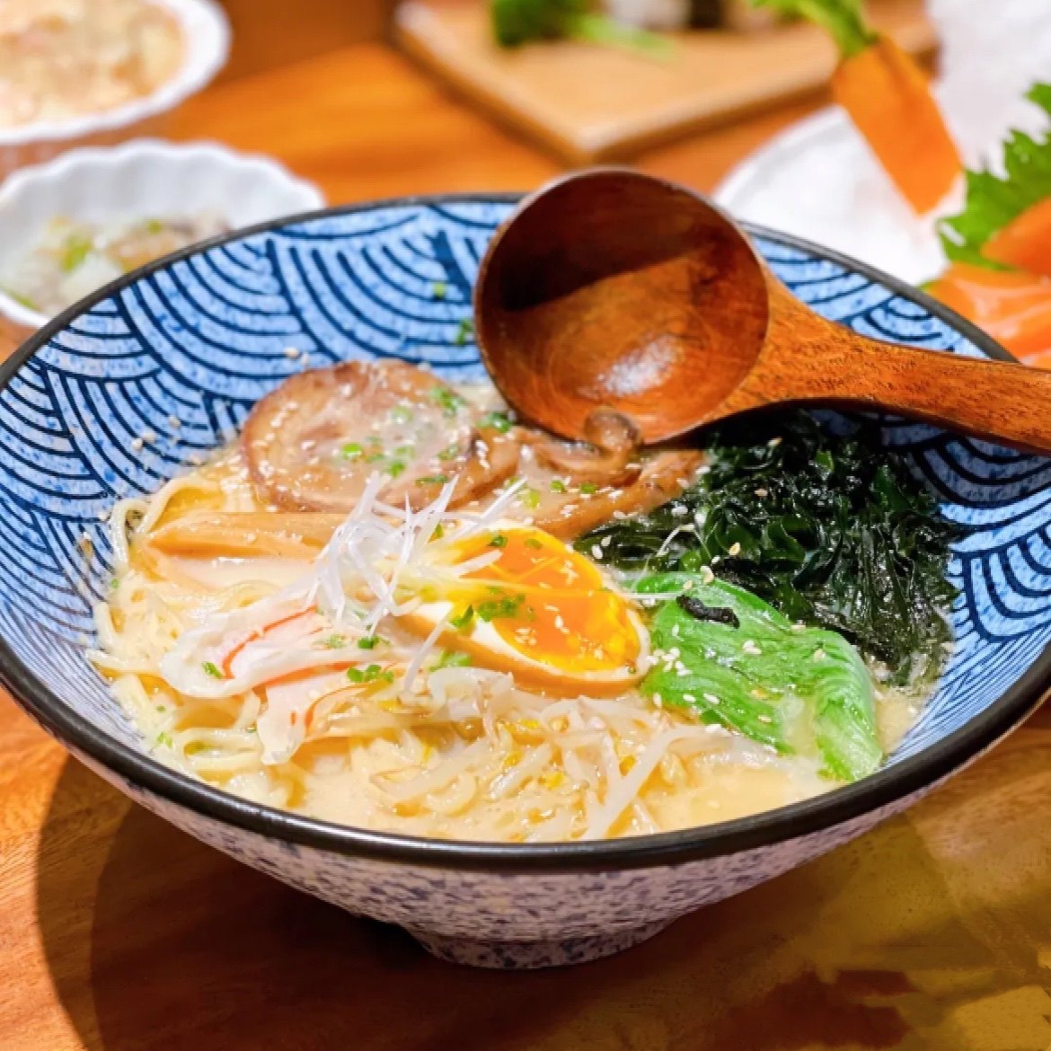 新中日式料理陶瓷餐具鱼纹喇叭拉面碗斗笠碗米线碗汤碗多用丼饭碗