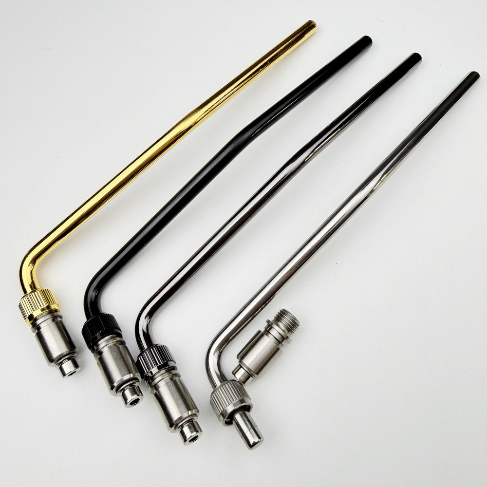 韩产 纯不锈钢 双摇琴桥颤音棒 电吉他琴桥摇杆摇把 双摇摇杆