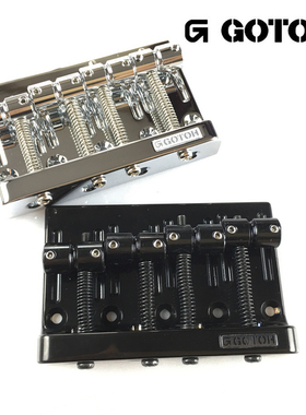 日产GOTOH 银色 黑色 电贝司固定琴桥 电贝斯拉弦器拉弦板 201B-4