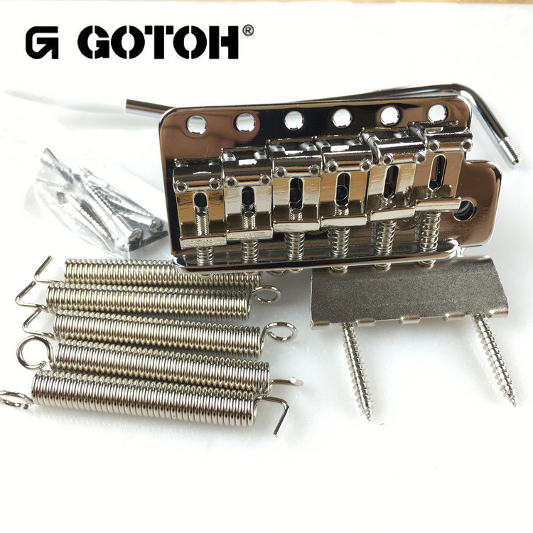 日产 GOTOH Vintage 复古6点式单摇电吉他琴桥拉弦板 GE101T 银色