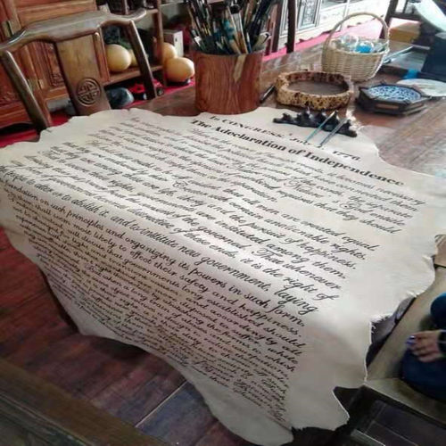 羊皮卷书写真皮复古道具密室逃脱侦探游戏海盗羊皮藏宝图羊皮卷轴