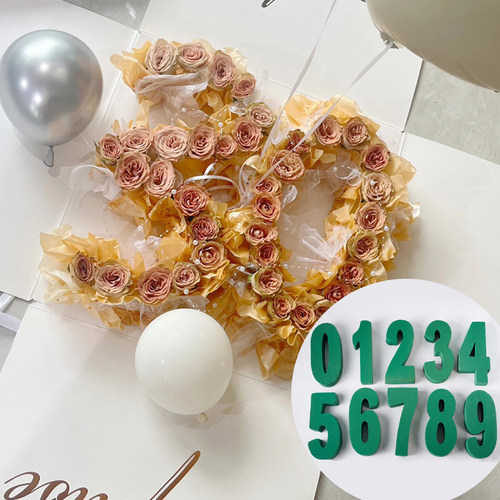 惊喜数字花泥手工DIY材料