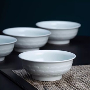 昌南陶瓷6英寸面碗景德镇影青陶瓷家用面条碗吃面碗个人专用高档