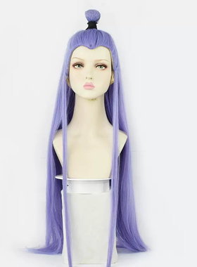 哪吒之魔童降世敖丙cos假发混蓝紫色头发古风美人尖cosplay长直发