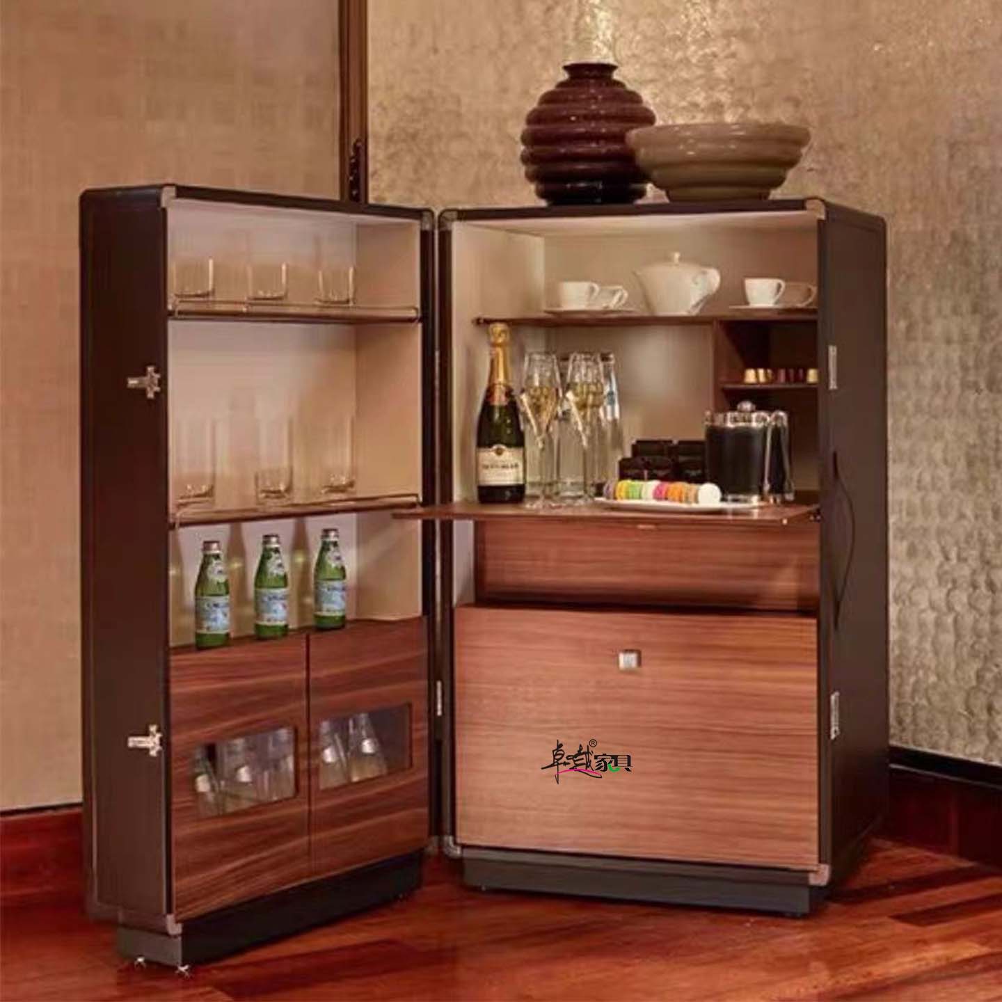 ZYCY轻奢实木餐边柜蝴蝶装饰柜