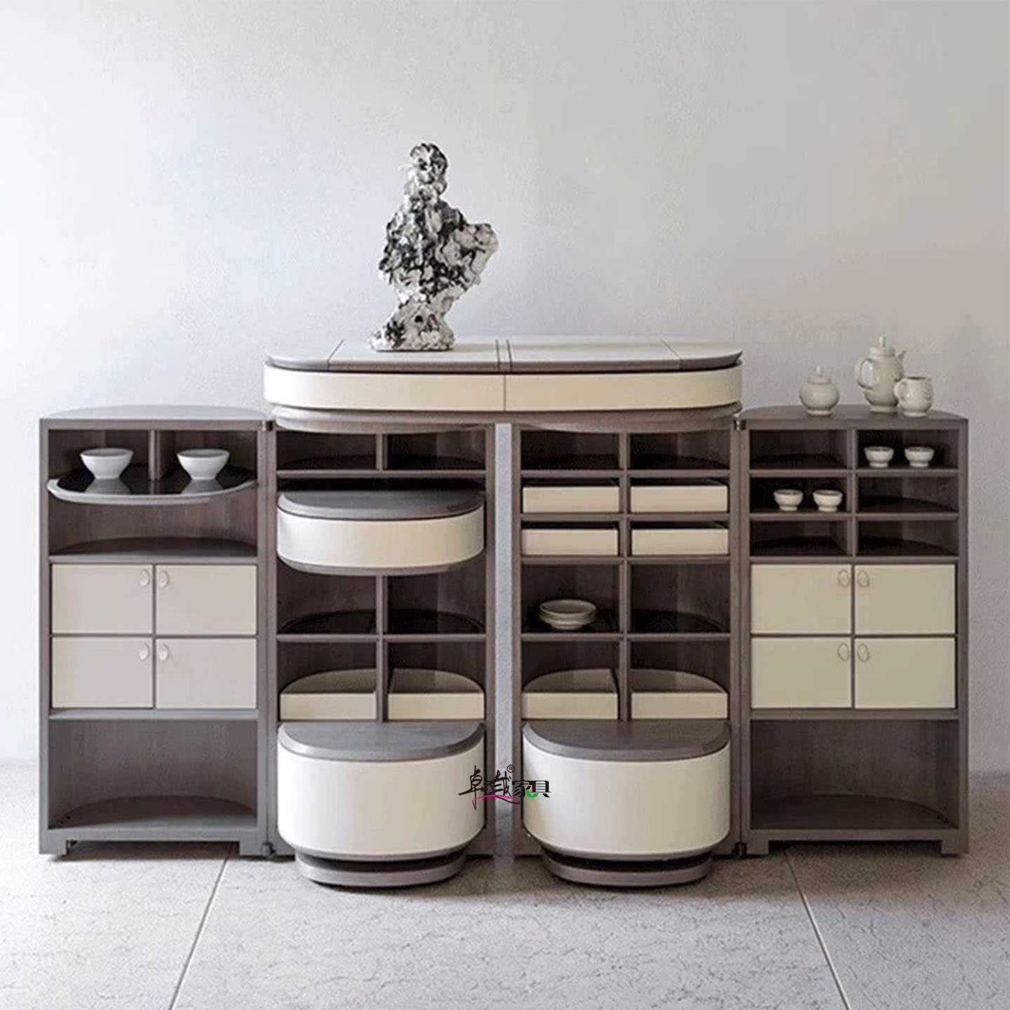 ZYCY意式轻奢实木斗柜收纳柜边柜