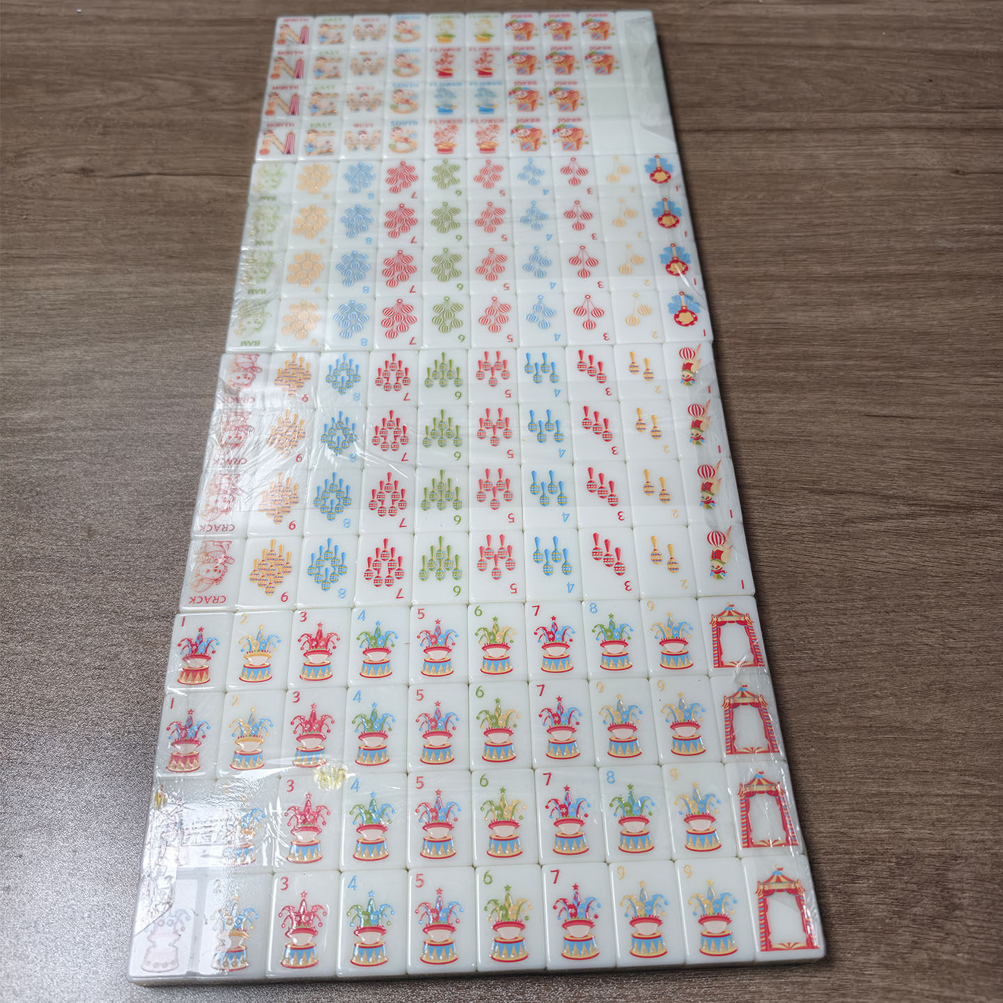 水晶多层亚克力麻将便携旅游创意手搓美国麻将娱乐休闲耐用麻将牌