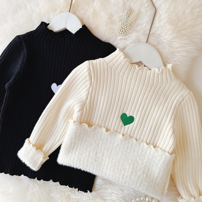 女童加厚毛衣冬季新款