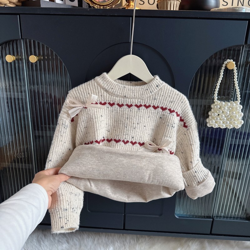 女宝宝毛衣秋冬装2025新款女童针织打底衫加厚小女孩德绒上衣洋气,童装/婴儿装/亲子装,毛衣/针织衫,淘宝优惠券,粉丝福利购,淘宝优惠卷