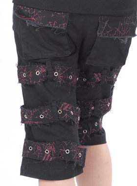 GLP朋克/洛丽塔/LOLITA多绷带帅气KERA风休闲裤71216低腰