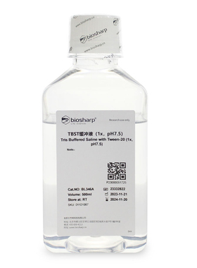 Biosharp/白鲨  BL346A  TBST缓冲液(1X，pH7.5)  500ml