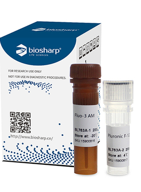 Biosharp/白鲨  BL763A  Fluo-3,AM(钙离子荧光探针,1mM)  200μl