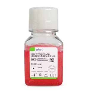 含EDTA Gibco C25200056 0.25%胰酶细胞消化液 100ml 含酚红