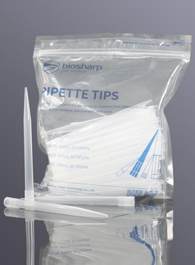 Biosharp  5ml/5000ul吸头(配Thermo) 窄口[BS-5000-TS]  50支/包