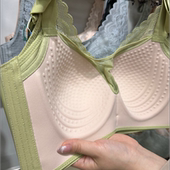 DE按摩全罩杯大胸显小蜂窝透气孔薄款 内衣收副乳托胸防下垂9907