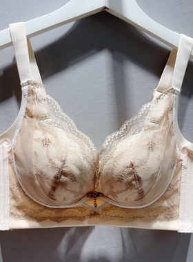 AB罩杯中厚 小胸聚拢无钢圈上托显大收副乳8258 婴肌透气春夏季