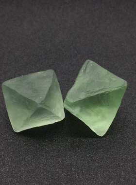 天然萤石八面体七彩石紫色原矿收藏教学标本摆件把玩宝石饰品原石