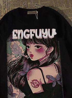 inst恤短袖半袖夏季新款潮牌五分青少年体恤学生上衣大码男款