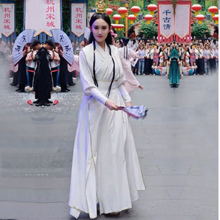 古风侠客赵敏周芷若女景区女演出服群演舞蹈服古装快闪舞蹈群舞