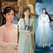 影视唐朝古装 女汉服性感飘逸襦裙仙女裙舞蹈服写真演出服 同款